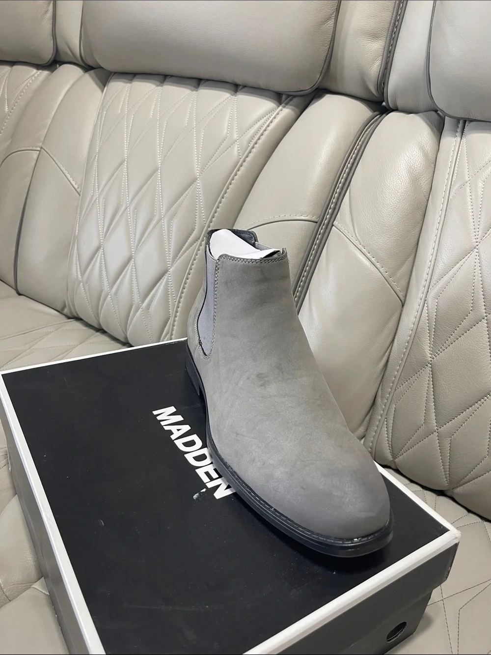 Steve Madden Grey Suede Chukka Boot